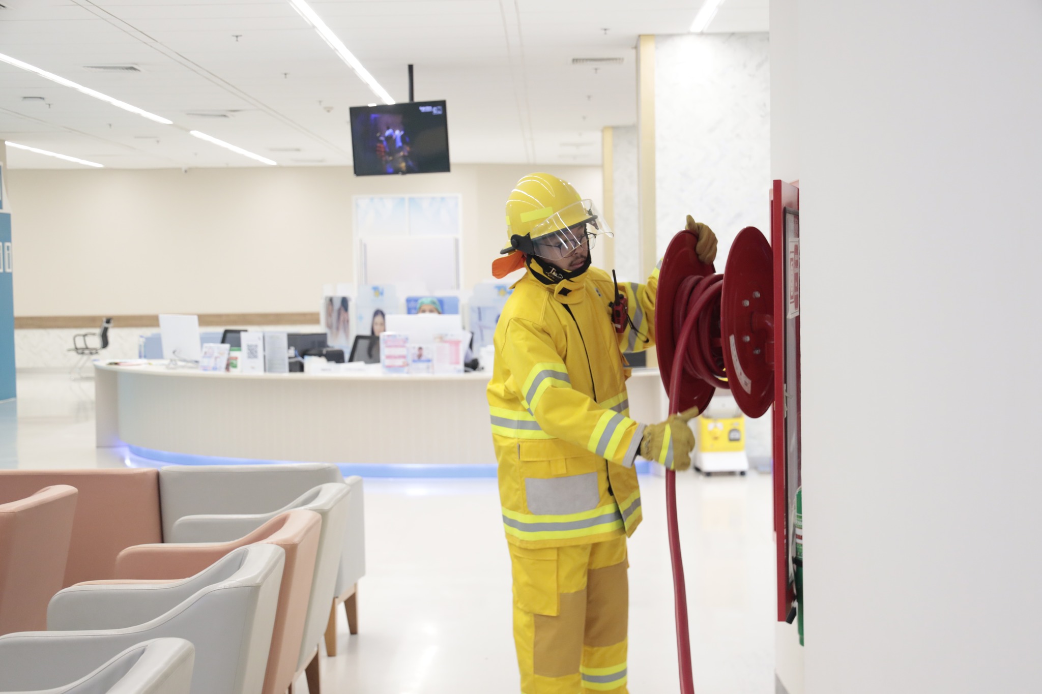 ซ้อมดับเพลิงโรงพยาบาลธนบุรี ทุ่งสง 7