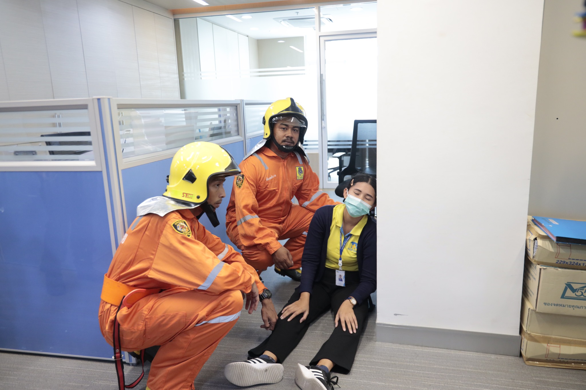 ซ้อมดับเพลิงโรงพยาบาลธนบุรี ทุ่งสง 9