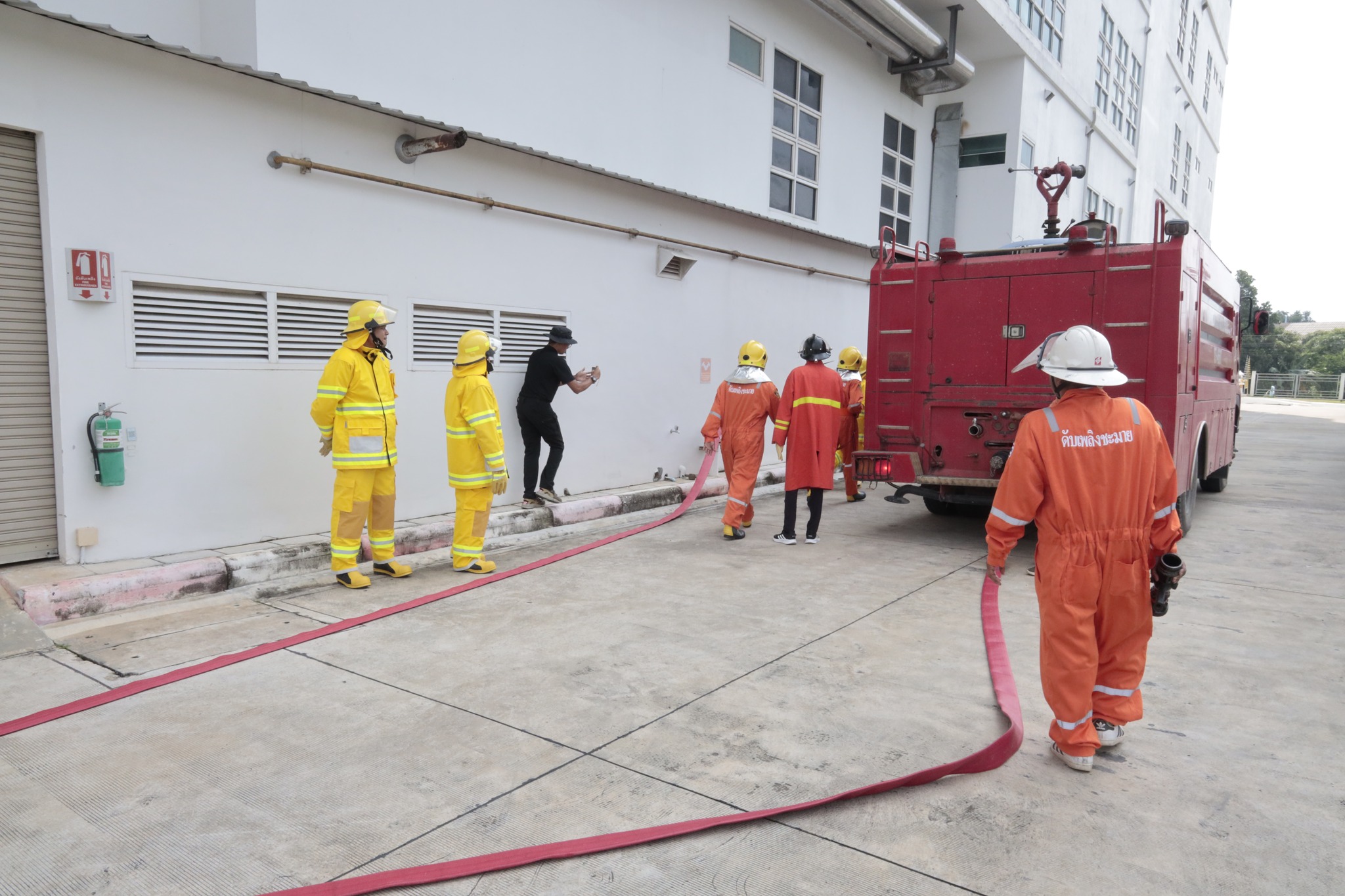ซ้อมดับเพลิงโรงพยาบาลธนบุรี ทุ่งสง 11