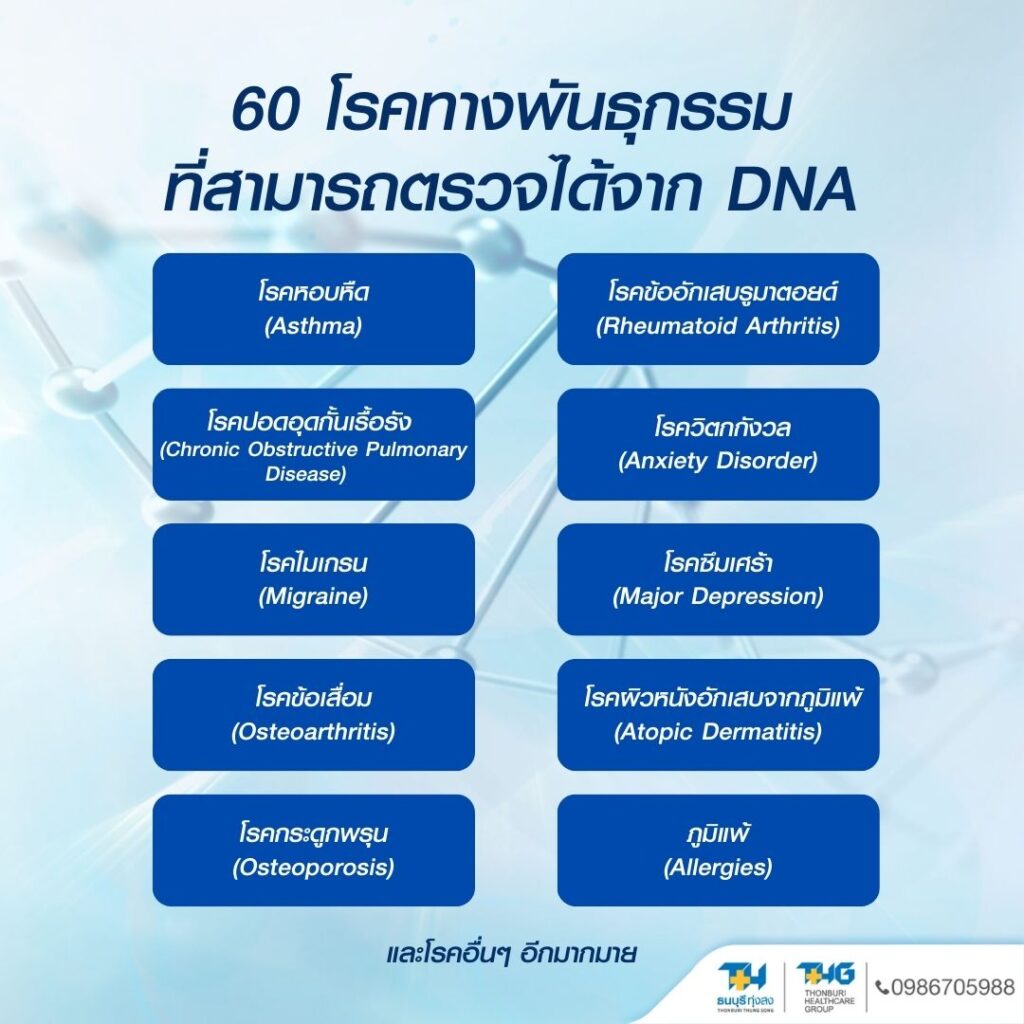 ตรวจ 60 โรคทางพันธุกรรมด้วย DNA Circle Premium รพ.ธนบุรี ทุ่งสง